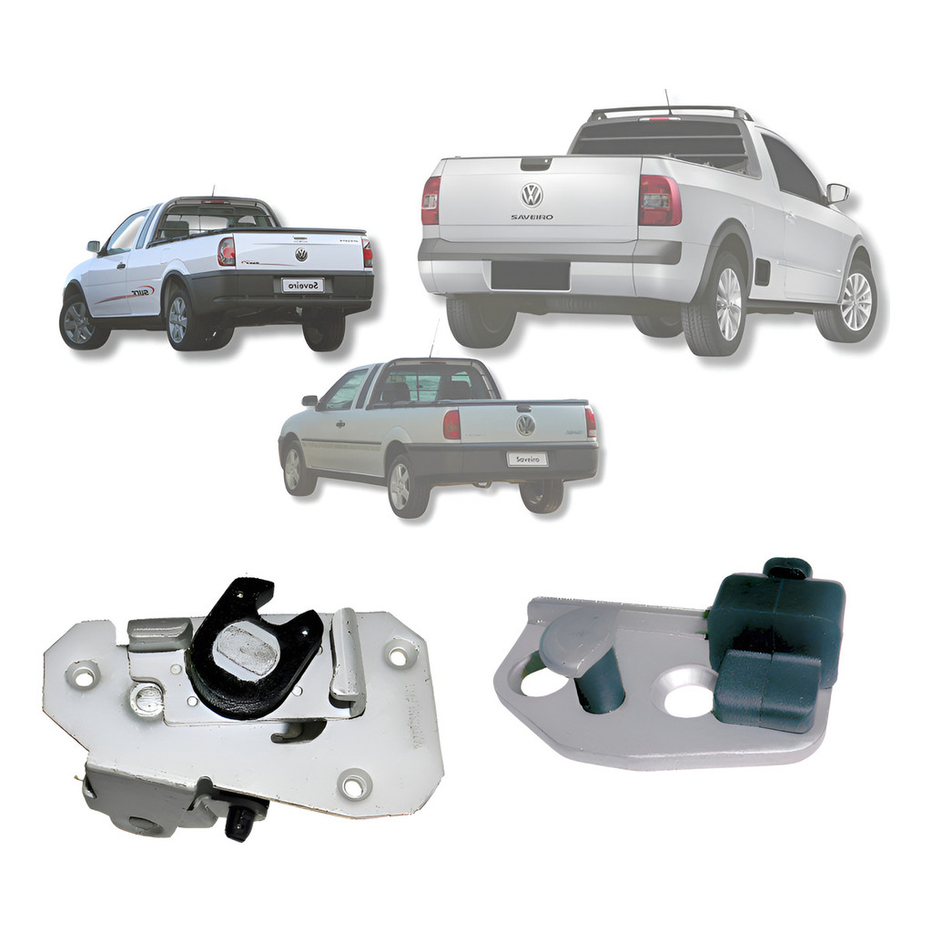 Kit Fechadura Batente Tampa Caçamba Saveiro Dt Passageiro