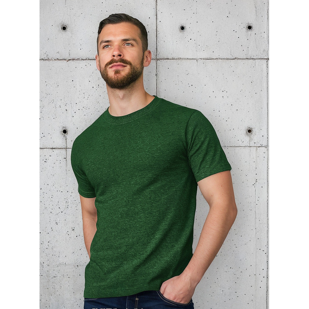 Camiseta Masculinas Casual Camisa Adulto Algodão Não Encolhe Style