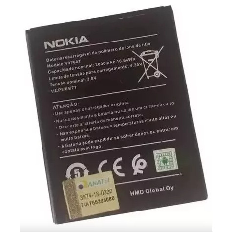 Bateria Nokia C2 V3760t Ta-1263 Nova + Garantia