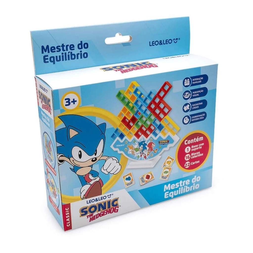 Jogo de Raciocínio Mestre do Equilíbrio Sonic +3 Anos Leo&Leo Leonora - 10448