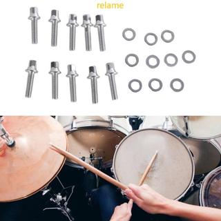 Rel 10 Parafusos Conjunto Bateria Parafuso Instrumento Para Peças Instrumentos Percussão