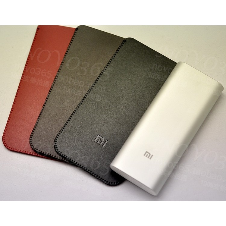 Adequado para Xiaomi Power Bank saco de armazenamento caso de couro caso proteto