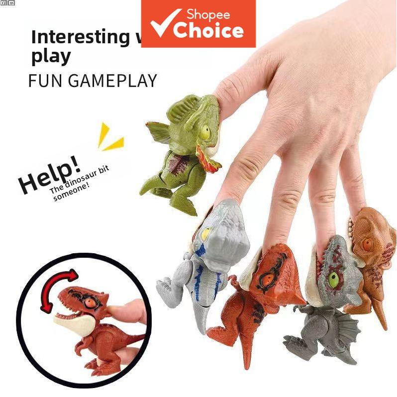 Conjunto De Brinquedos De Dinossauro T Rex Móvel Para Crianças Viral TikTok Dedo Mordendo Playset Jogo De Festa Interati