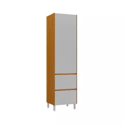 Despensa de Cozinha Itatiaia 60cm em madeira Cinamomo/Fendi Lúmina