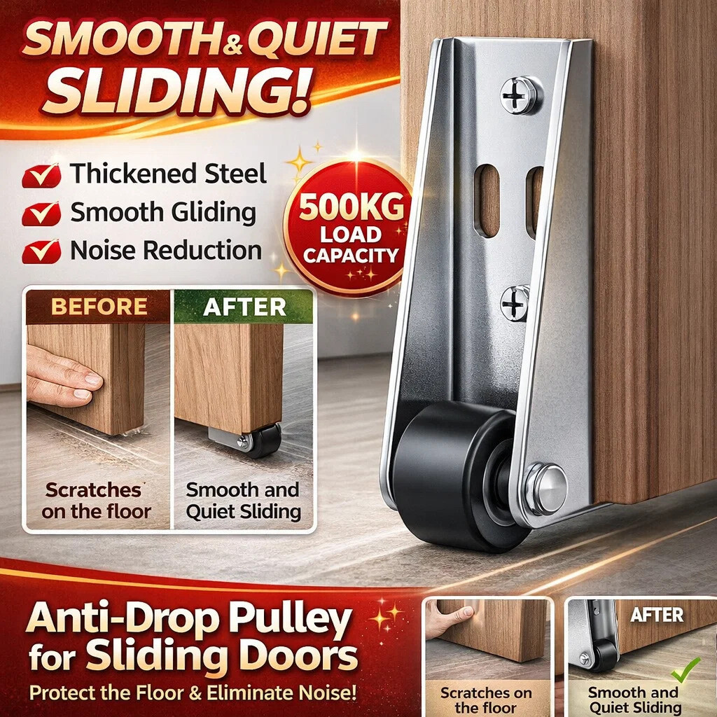 [Desempenho de Longa Duração] Suporte para Portas/Rodízio de Porta/Roda de Porta/Suporte Ajustável