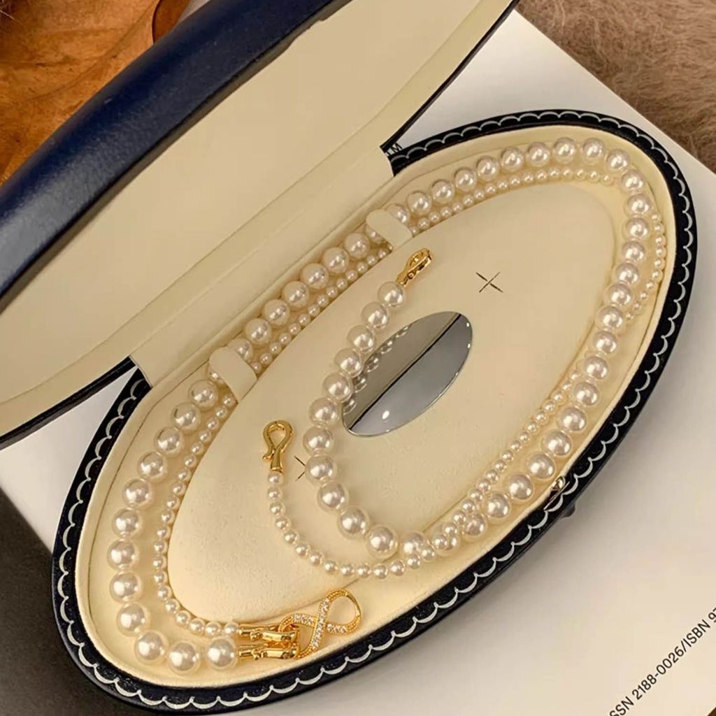 Colar de pérola de ouro geométrico feminino, colar de presente de banquete de moda, novo estilo