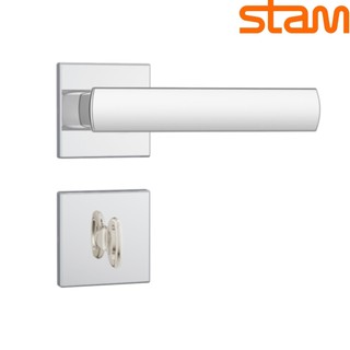 Fechadura Stam 82335 Roseta Quadrada 1 Banheiro Inox  41749