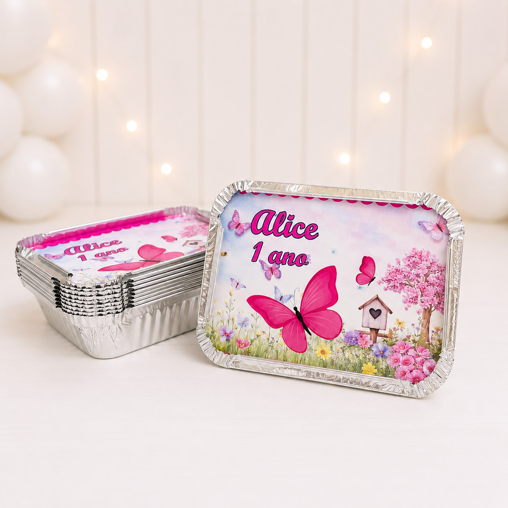 Marmitinha Jardim Borboleta Personalizada / Lembrancinha de Festa /Aniversário /  Lembrancinha Infantil