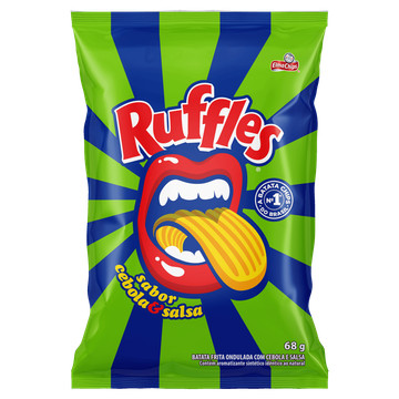 Ruffles Batata Frita Ondulada Cebola E Salsa Elma Chips 68g