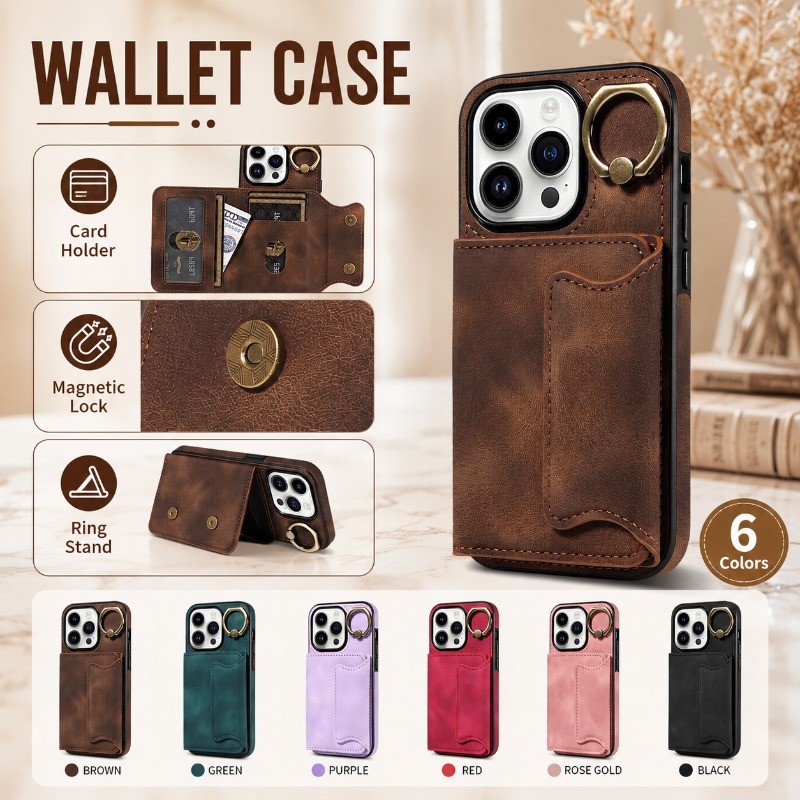 Caso Carteira Vintage Para Samsung Galaxy A55 A35 A25 A15 A05 A05S A54 A34 A24 A14 A04 A04S Slots De Cartão Magnético An