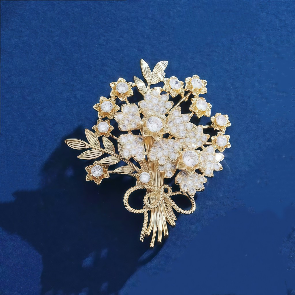 Broche de Árvore da Fortuna de Alta Moda, Acessórios de Corsage de Luxo Leve, Broche de Flor, Acessórios de Vestuário, C