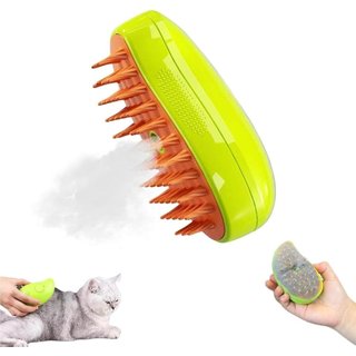 Escova a vapor para gatos três em um, com função de autolimpeza, remove nós de pelo e pelos soltos, promovendo a saúde d