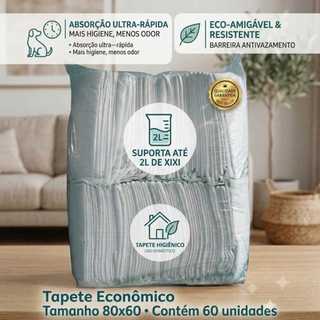 Tapete Higiênico Cachorro 80x60 60 Unidades Super Absorção