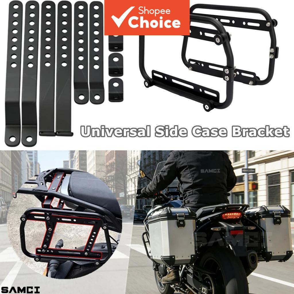 Suporte De Caixa Multiuso Montado Em Rack Lateral Para Peças De Motocicleta Bagagem Universal