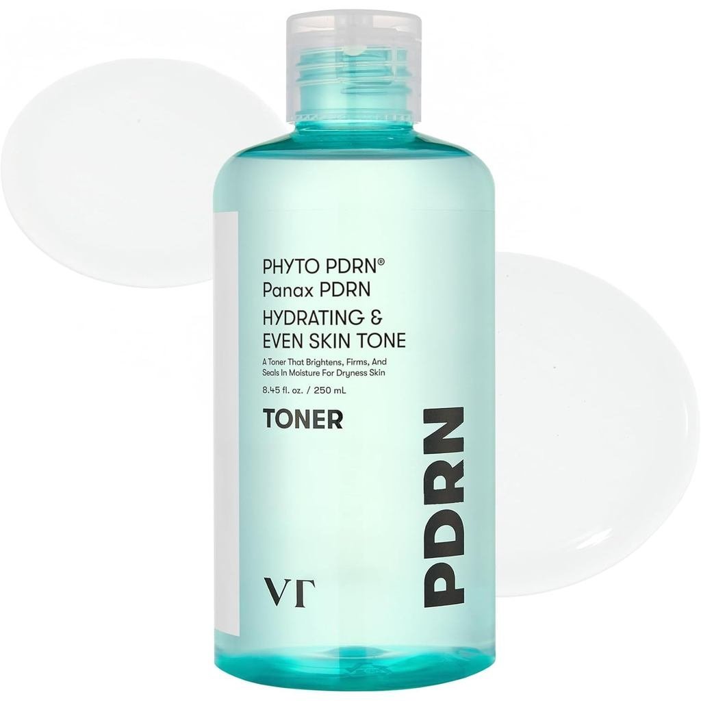 VTCOETICSPDRNToner, Tônico Facial Hidratante com 50.000 ppm de PDRN Vegano, Ginseng Selvagem Coreano, Niacinamida e Pant