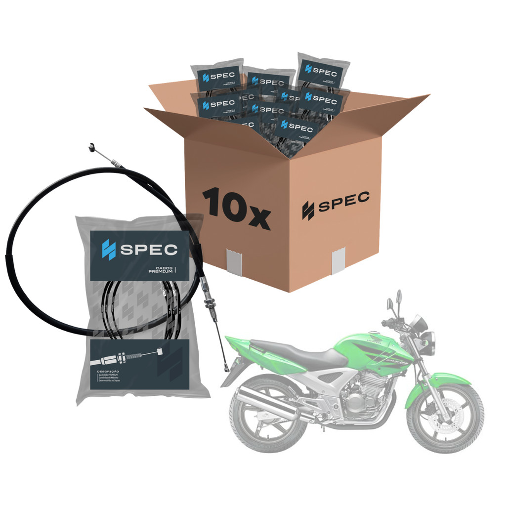 CABO EMBREAGEM HONDA TWISTER 2001 A 2008 KIT 10 UND ATACADO — imagem 2 de 2
