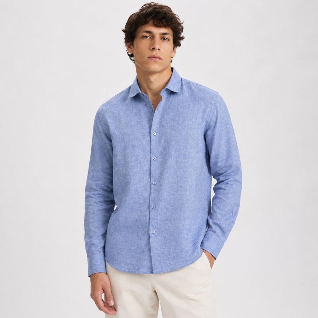 Camisa Social Cambraia de Linho