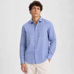 Camisa Social Cambraia de Linho