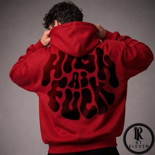 Blusa Moletom High As F.Ck Unissex Flanelado estampado Linha premium com Bolso e Capuz envio Rápido Casaco de Frio
