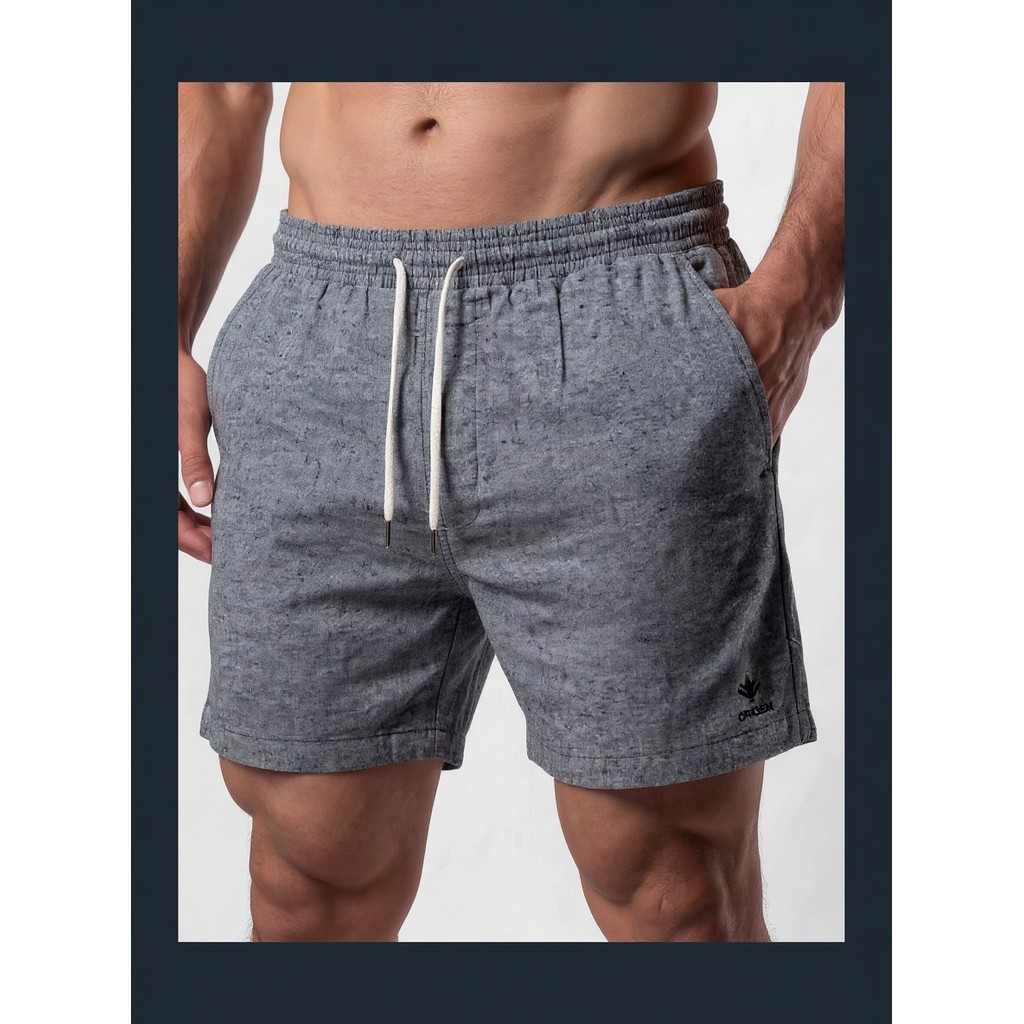 Kit 2 Bermudas Masculinas Linho Elastano Praiana Confortável Verão — Mundo elegante shopp