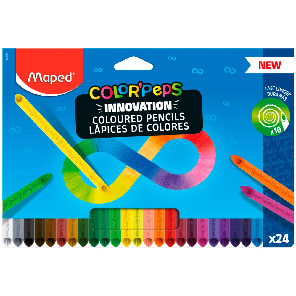 Lápis de cor Color'Peps 24 cores Infinity 861601 Maped