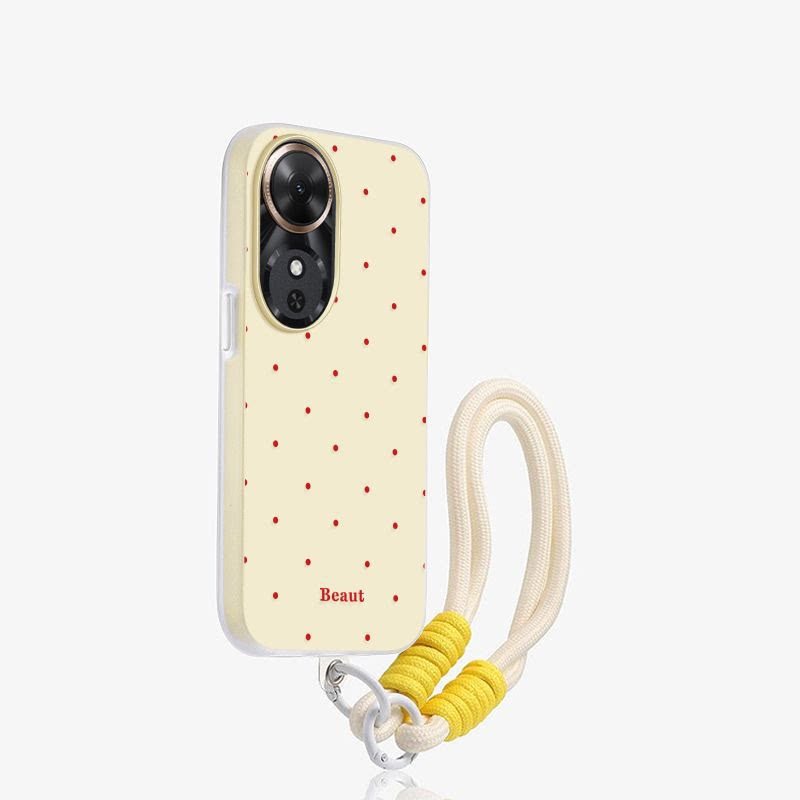 Capa de Telefone 2 em 1 com Pontos Vermelhos para Samsung Galaxy A57 A37 A73 A72 A71 A56 A55 A54 A53 A52 A52S A51 A50S A