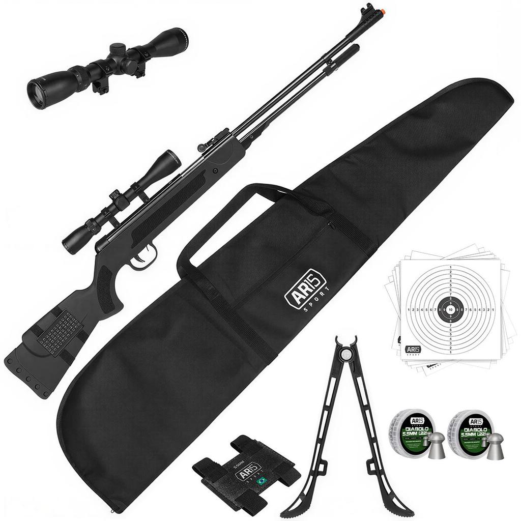 Carabina de Pressão Fixxar Black Nitro 5.5 GasRam+LunetA PAC