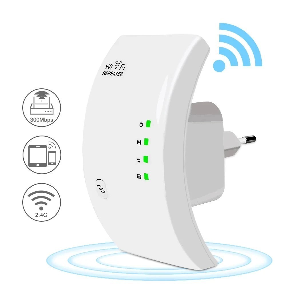 Repetidor Wireless Amplificador De Sinal Wifi 300/mbps Ultra Rápido sinal forte