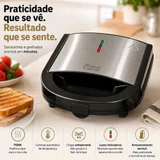 Sanduicheira e grill elétrica de 750 W