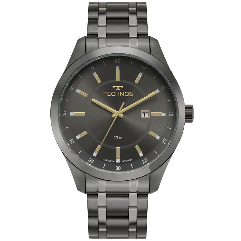 Relógio Technos Masculino Steel Grafite - 2115TVY/1F