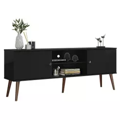Rack para TV até 65 Polegadas Madesa 6921 com 2 Portas Preto PO