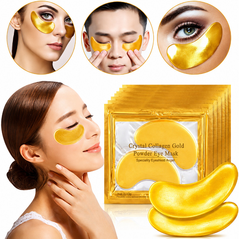 Kit 10/20/30/40 Máscaras Pad Trata Olheiras Colágeno Antirrugas Gel Pads Skin Care Tratamento Olhos