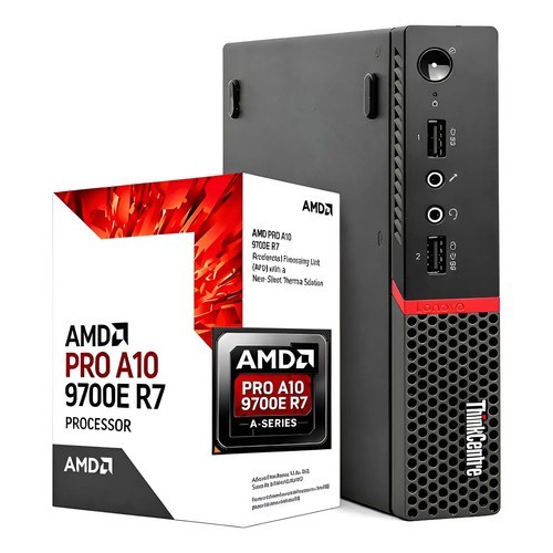 Mini Pc Lenovo Amd Pro A10 9700e Radeon R7 8gb Ram 128gb Ssd 127/220v
