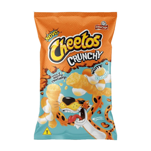 Cheetos Salgadinho de Milho Crunchy White Cheddar Pacote 78g