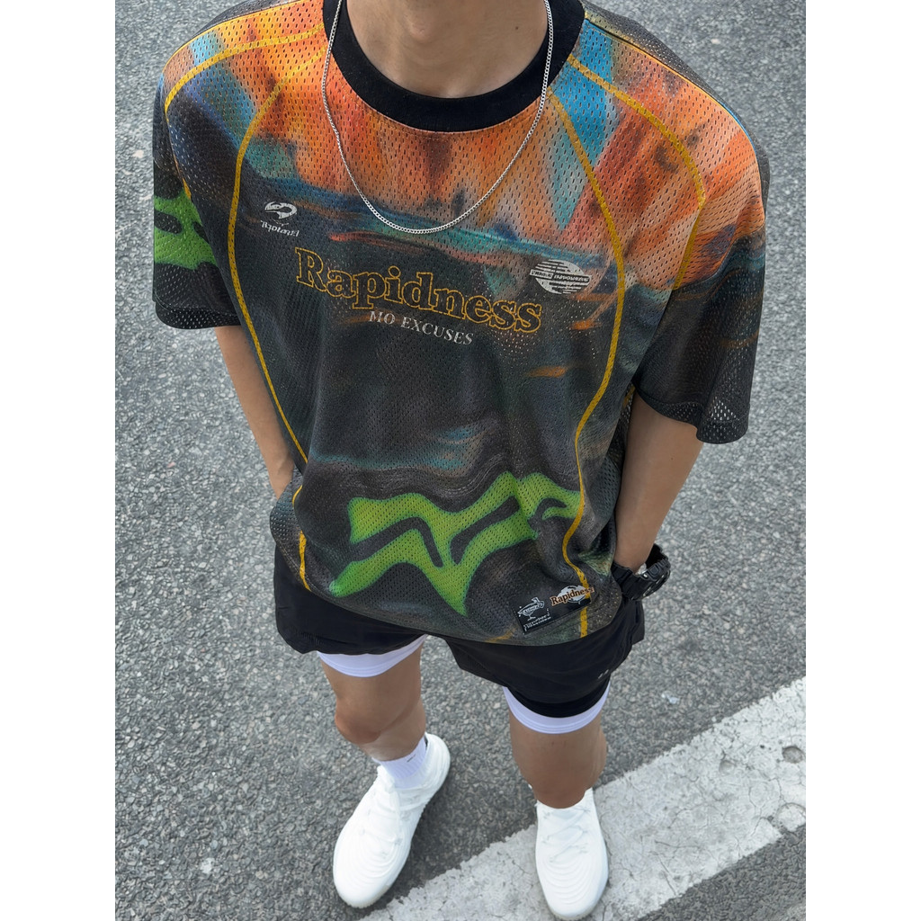 UBCG Costura Impressão Digital Bola Jersey 2026 Primavera Verão Novo Produto Retro Solto Respirável Esportes Camiseta de