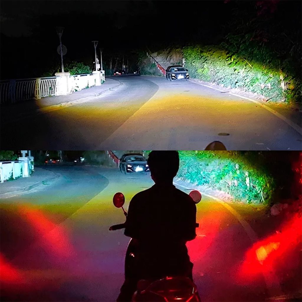 Kit Farol Milha Led Strobo U94 Neblina Universal Moto Cross — imagem 2 de 2