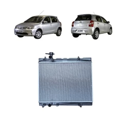 RADIADOR ETIOS 1.3 1.5 16V MANUAL E AUT COM AR 2012 2013 2014 2015 2016