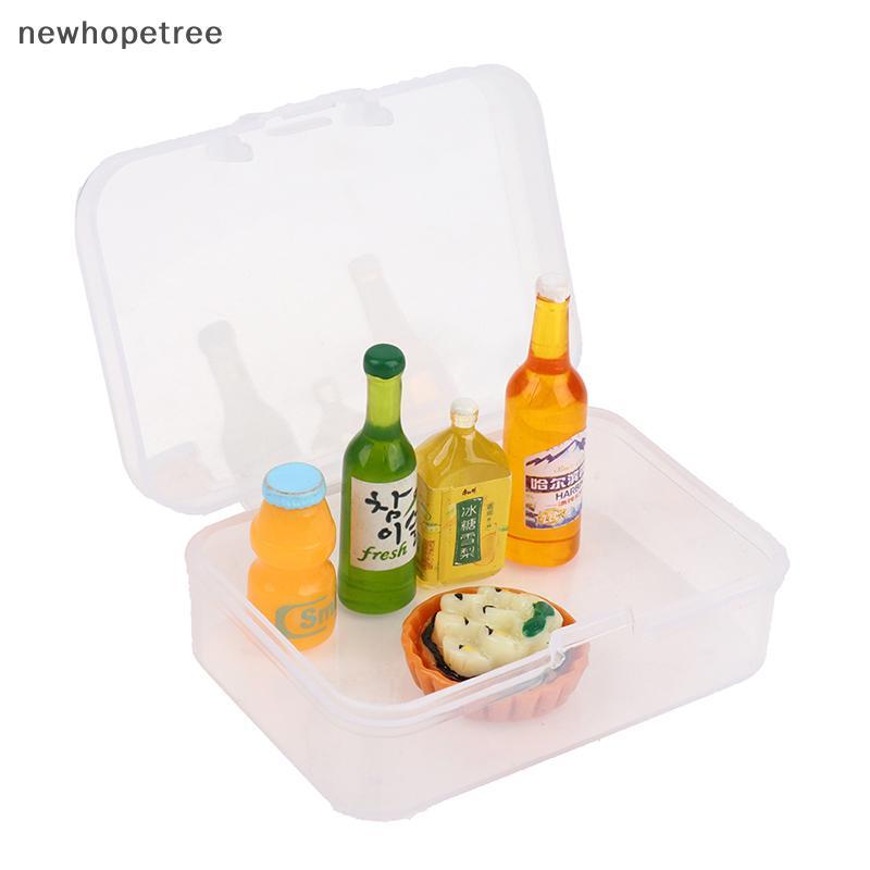 5Pcs1 : 12 Casa De Bonecas Mini Garrafa De Bebida Comida Sobremesa Prato Fingir Jogar Brinquedo De Cozinha