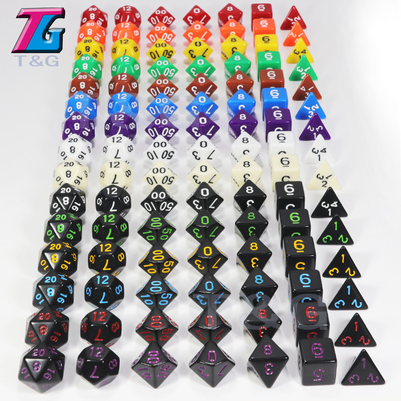 Dados multifacetados correndo grupo COC jogo de tabuleiro DND acessórios do jogo adereços dados 4 lados 6 lados 8 lados 