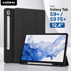 Capa para Samsung Galaxy Tab S9plus / S9FE Plus 12.4” com Suporte S Pen Anti Impacto Sleep Wake