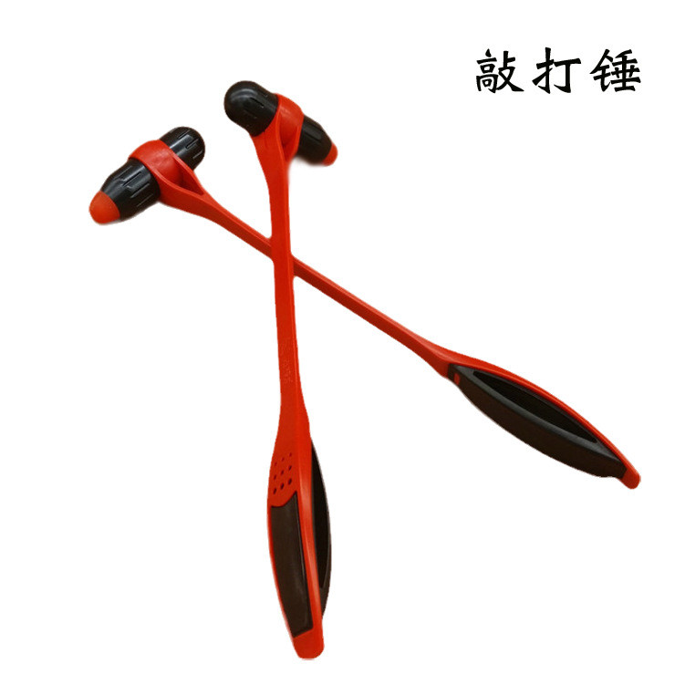 Matchstick médico vara vermelha Silicone saúde malho massagem vara acuponto meridiano bater martelo cuidados de saúde do