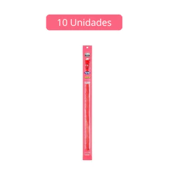 Kit de 10 Balas Tubes Morango Super Gigante 27g Fini