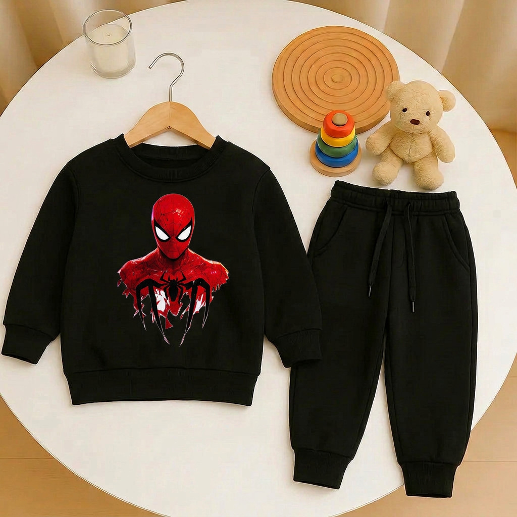 Conjunto de Inverno Masculino Infantil Moletom Grosso e Confortável