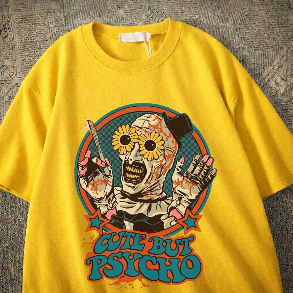 Camiseta Basica Em Algodão Com Estampa De Filme De Terror A.R.T   E com Diversas Cores De Camisetas