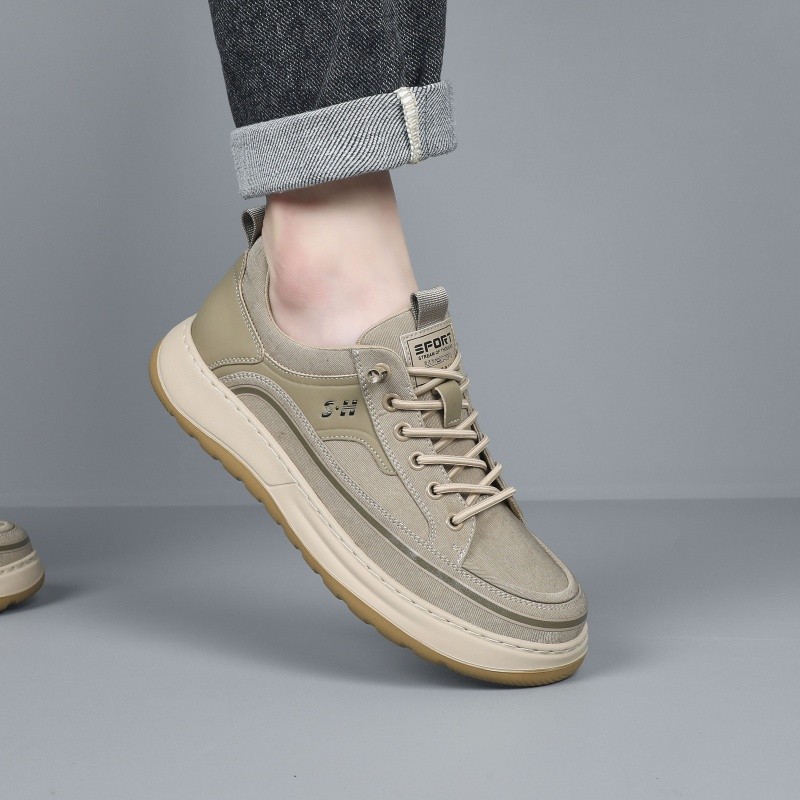 Sapatos de lona masculinos verão respirável deslizamento em sapatos masculinos 2026 novo estilo na moda All-Match sapato