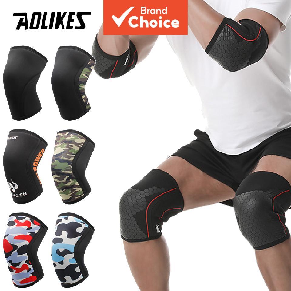 Aolikes 1 Peça Esportes Absorção De Choque Anti-Colisão Engrossar Basquete Correndo Fitness Joelheira & Acessórios Ao Ar