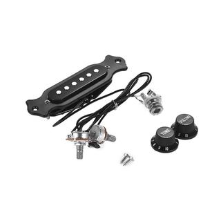Mewmewcat Guitarra Cobre Bobina Magnética Única Captador Acústico Silencioso com Botões de Controle de Tom de Volume