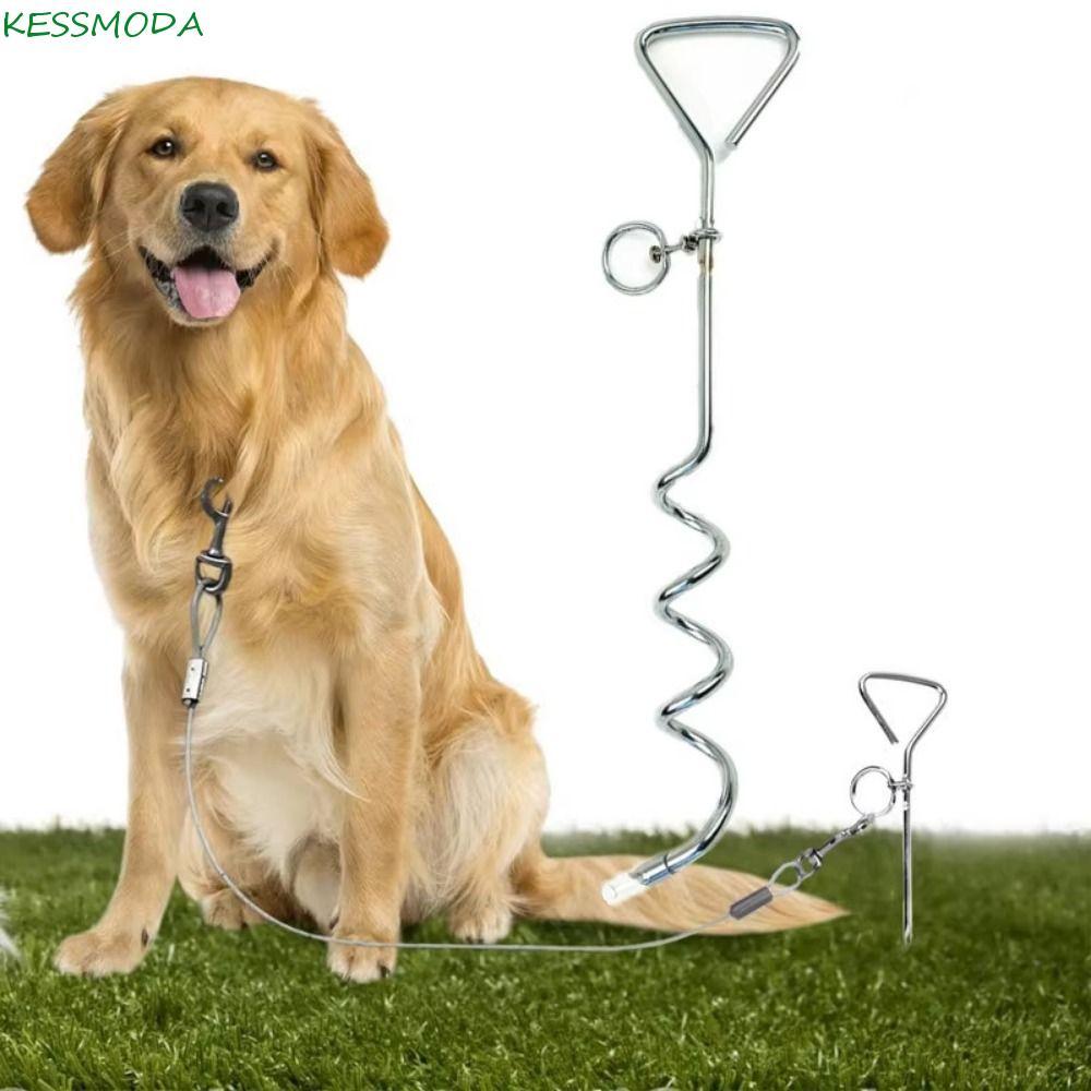 Âncora De Solo Para Cães , Estaca Reforçada À Prova De Ferrugem Anti-Fuga Resistente 360 ° Giratória