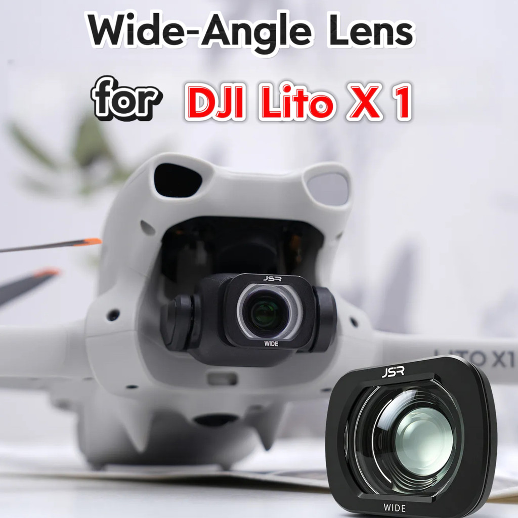 Lente grande‑angular de encaixe para DJI Lito X1, foto aérea profissional【Não para Lito 1】