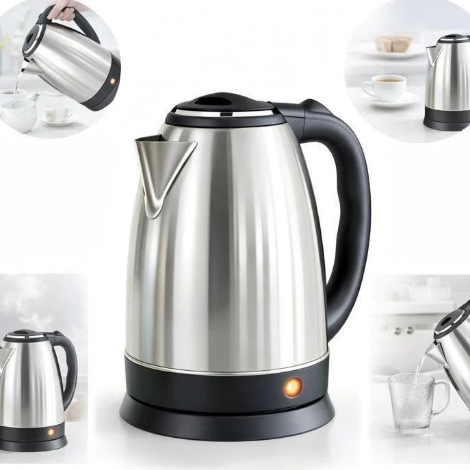 Chaleira Elétrica Inox 110V 1,8L Jarra Café Chá Água Quente
